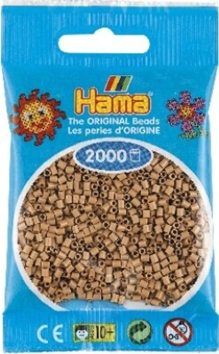 Hama Mini Perler - Lys Nougat - 2.000 Stk. - 501-75