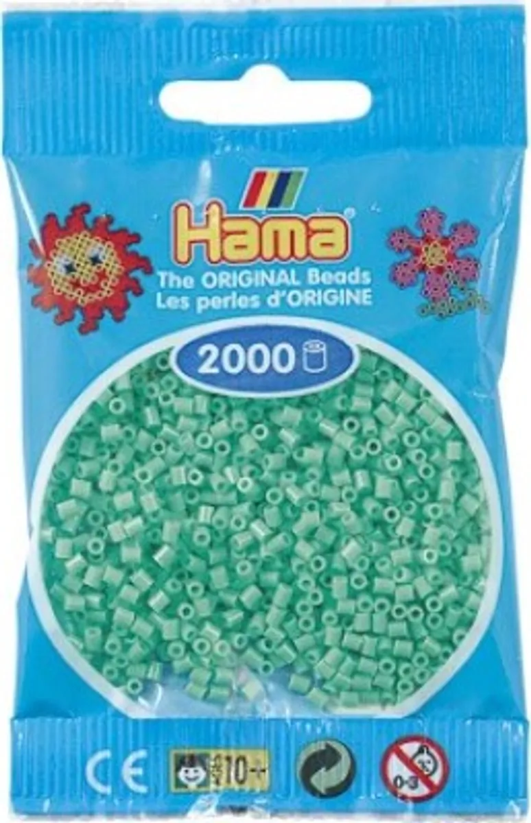 Hama Mini Perler - Lysgrøn - 2.000 Stk. - 501-11