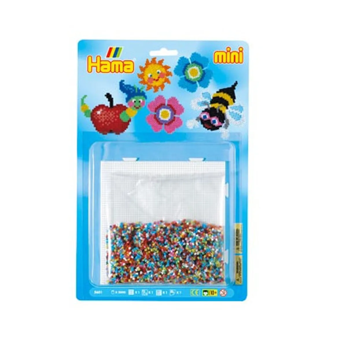 Hama Mini Perler - Natur Perlesæt - 5.000 Perler - 5601