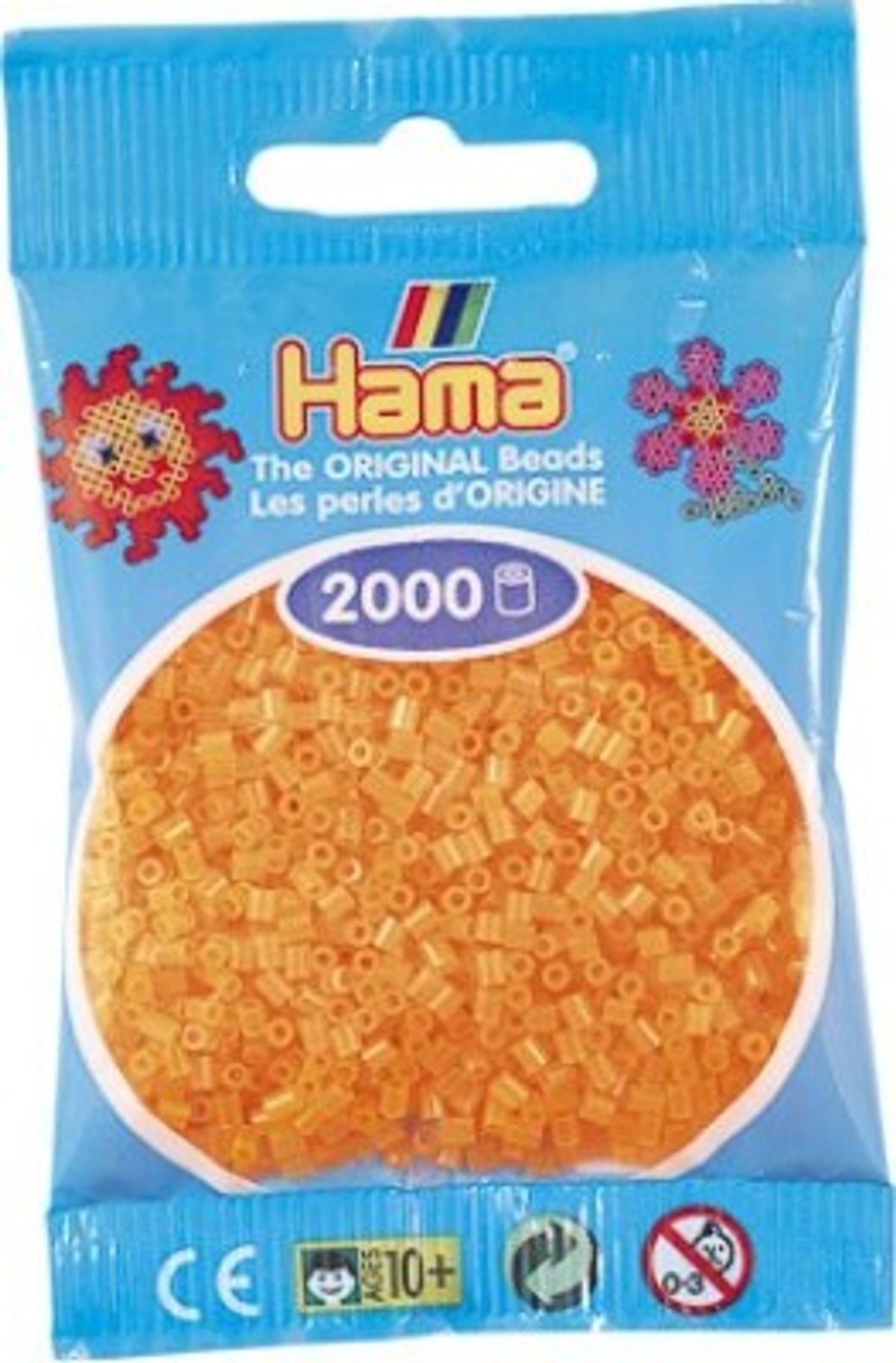 Hama Mini Perler - Neon Orange - 2.000 Stk. - 501-38