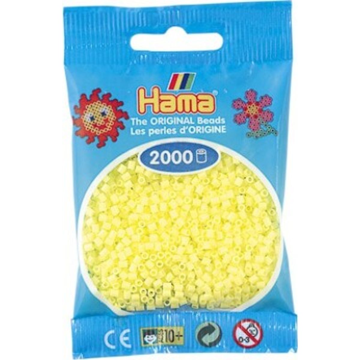 Hama Mini Perler - Pastel Gul - 2.000 Stk. - 501-43