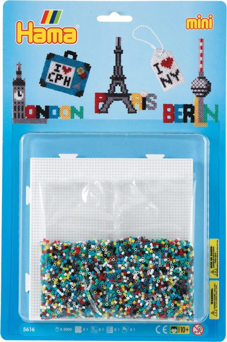 Hama Mini Perler - Rejser Perlesæt - 5.000 Perler - 5616