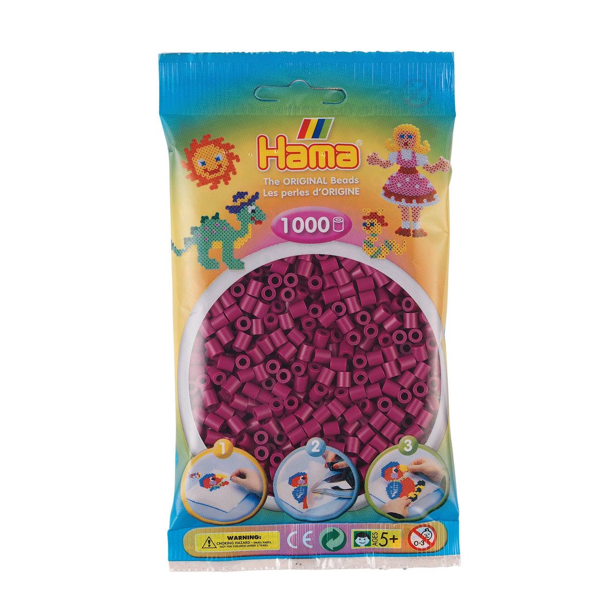 Hama Perler - 1000 stk blomme - Midi (207-82)