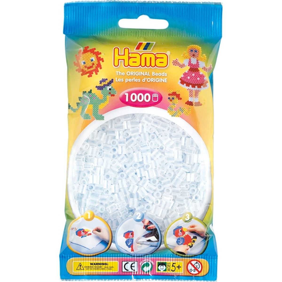 Hama Perler - 1000 stk klar - Midi (207-19)