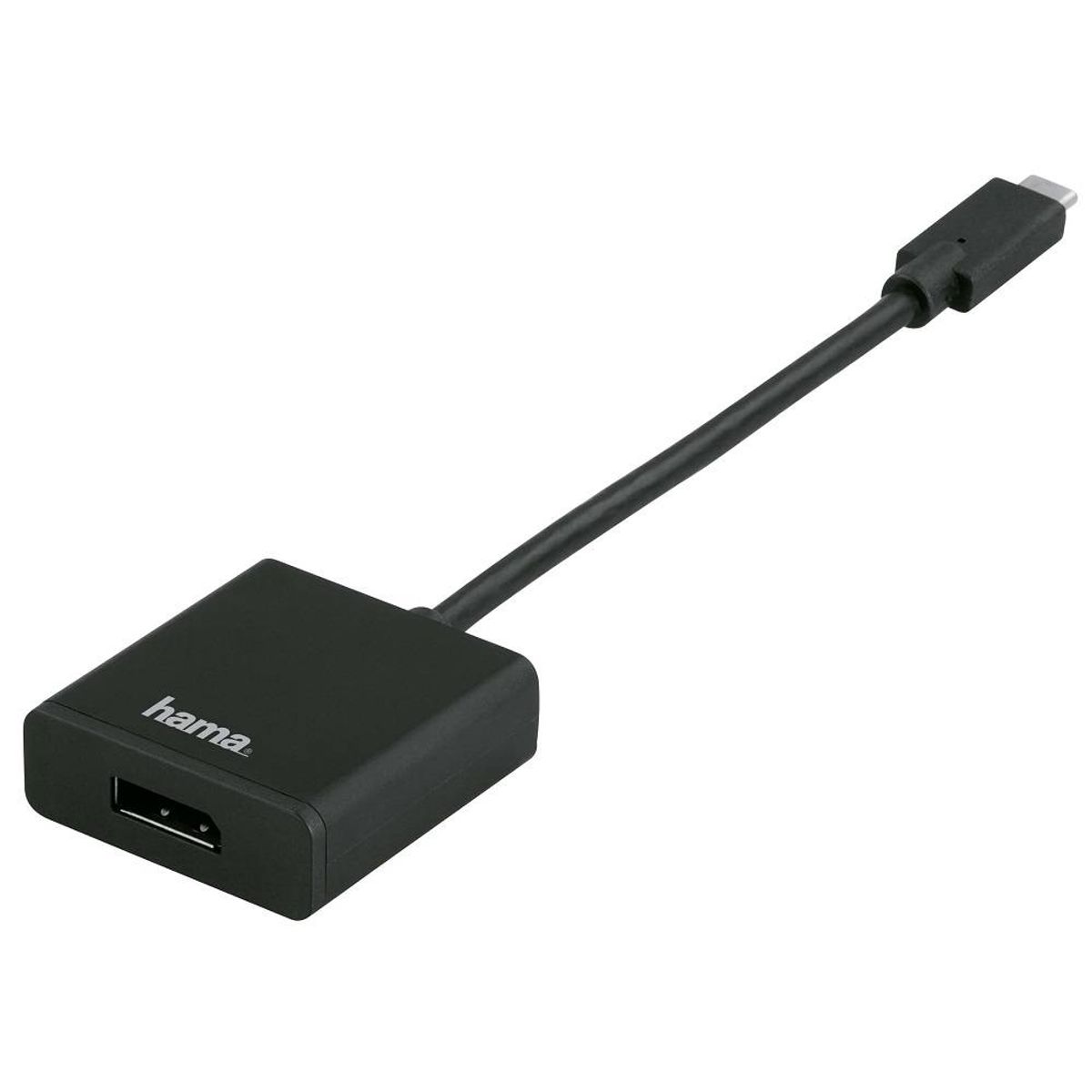 HAMA USB-C (han) til DisplayPort (hun) adapter - 4K Ultra HD - Sort