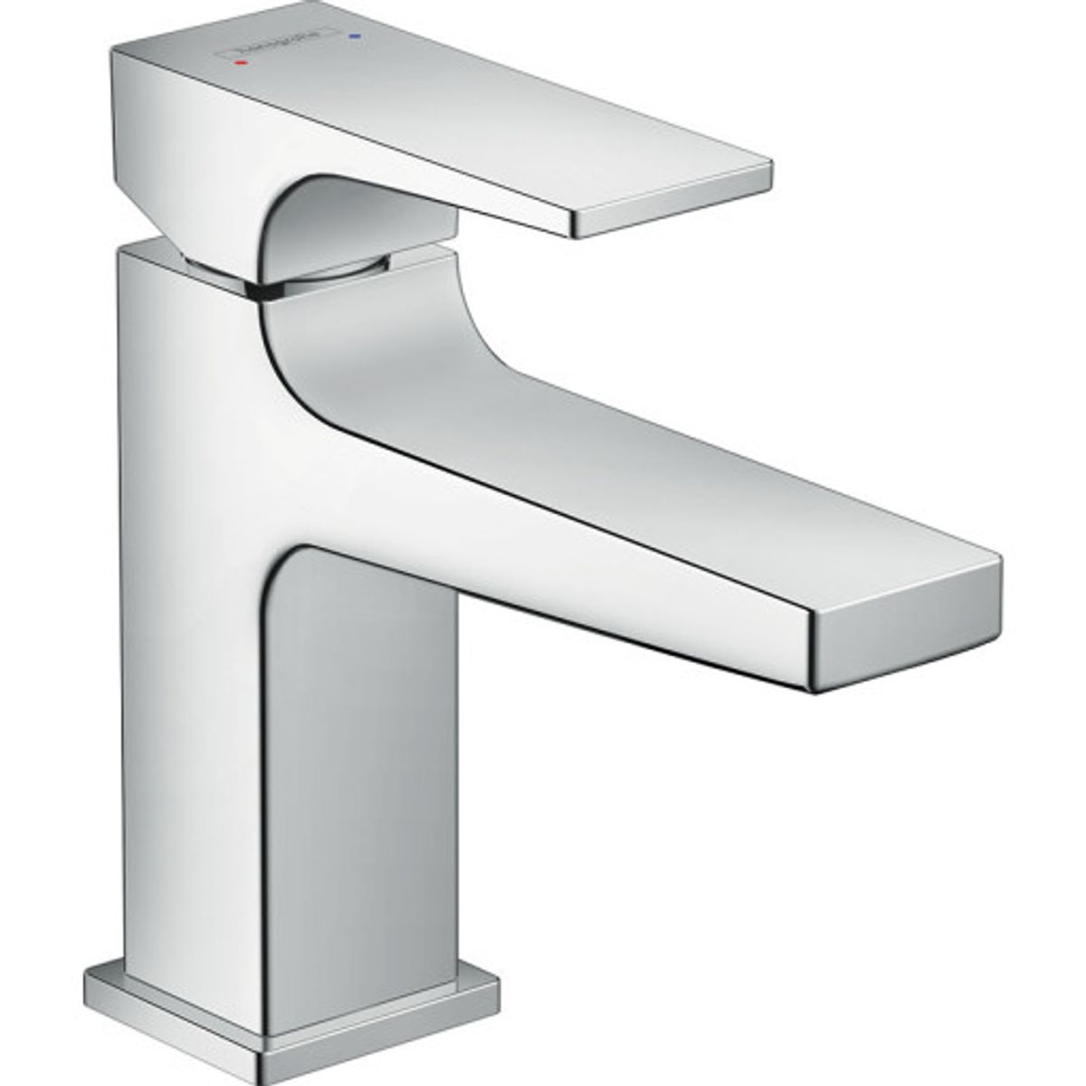 HANSGROHE etgrebsbatteri 127mm tud 1hul t/hv m/push-open chrome