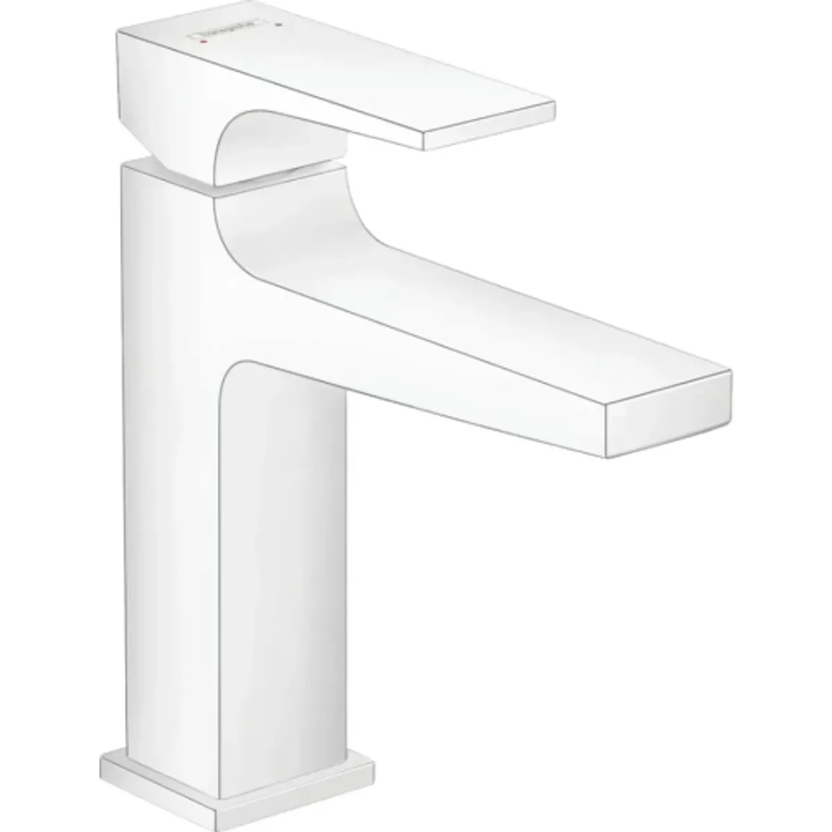 Hansgrohe Metropol 110 håndvaskarmatur, mat hvid