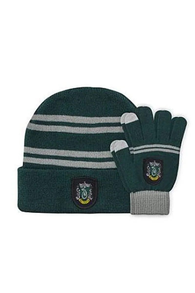 Harry Potter - Beanie & Gloves Set for Kids - Slytherin