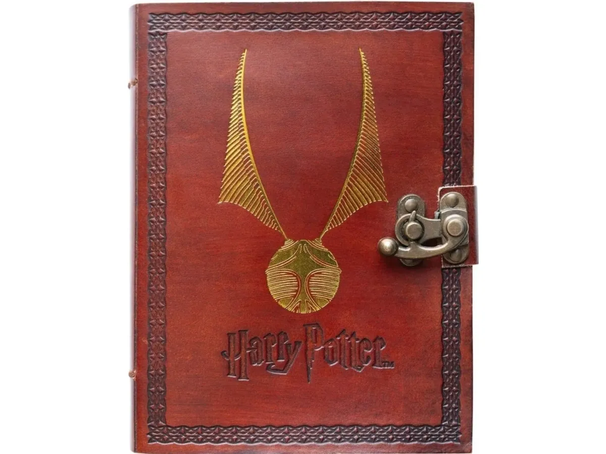 Harry Potter - Notesbog I Læder 13,5X18 Cm (Brun)