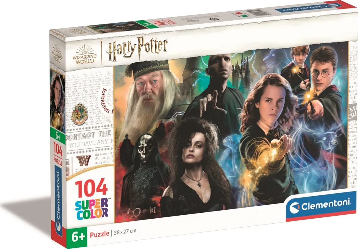 Harry Potter Puslespil - Super Color - 104 Brikker - Clementoni