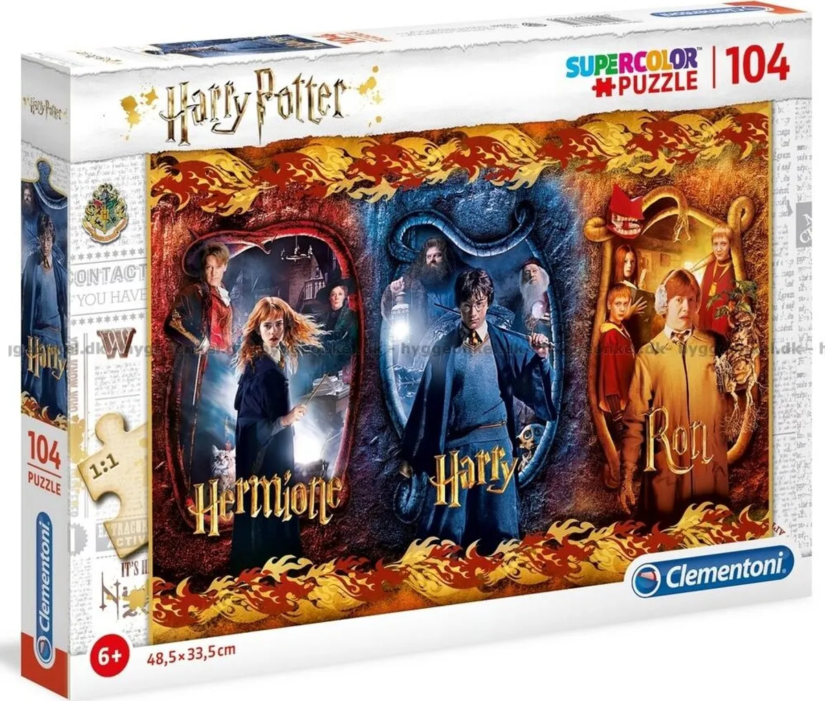 Harry Potter Puslespil - Super Color - 104 Brikker - Clementoni