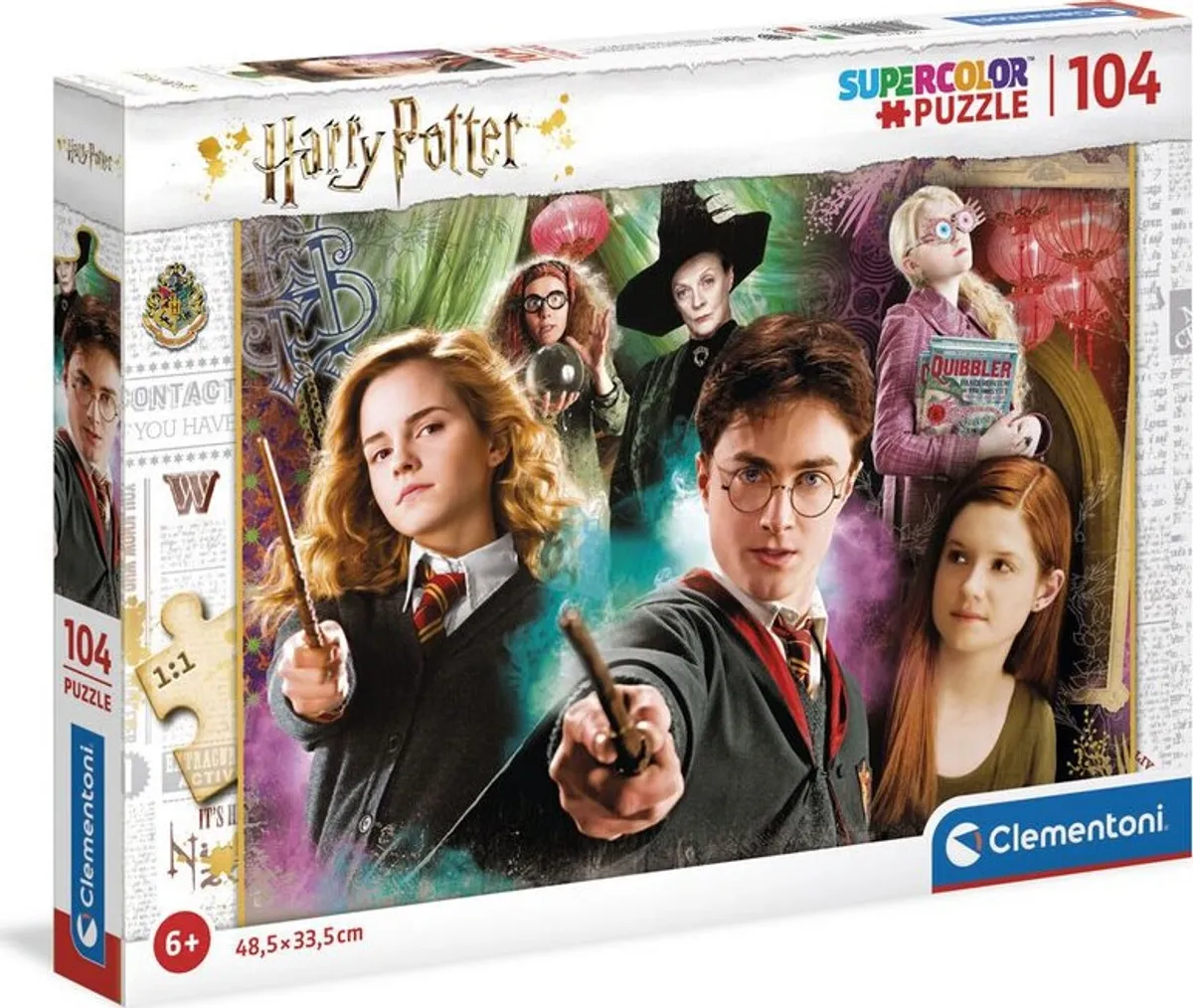 Harry Potter Puslespil - Super Color - 104 Brikker - Clementoni