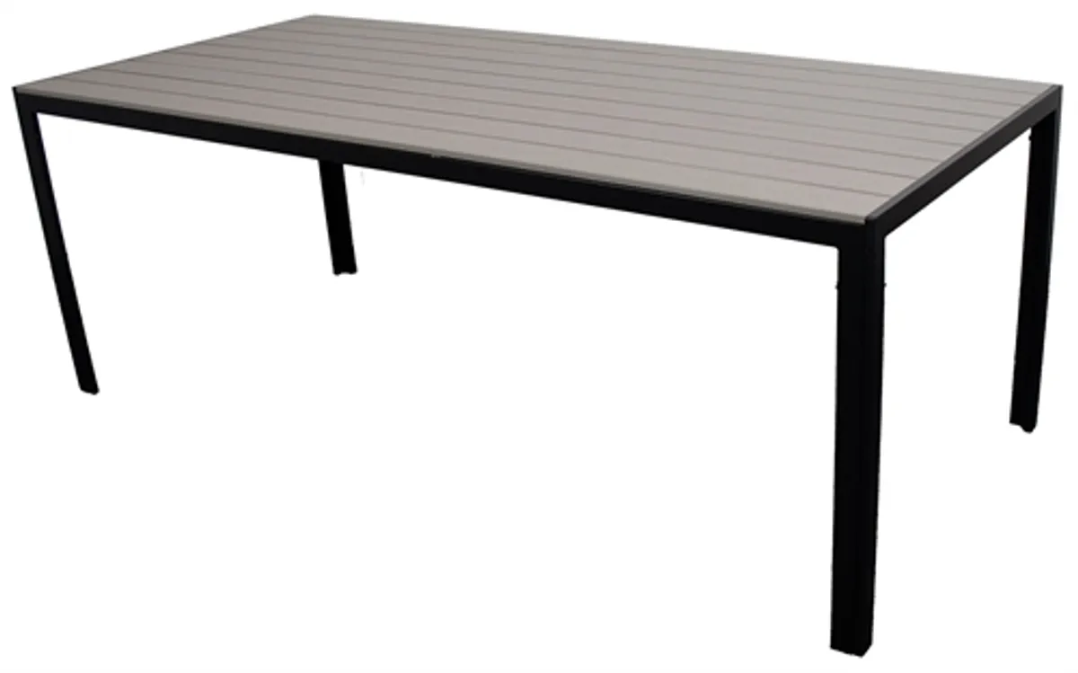 Havebord - 4 personers havebord - 150x90x74 cm - Aluminiumsstel og nonwood - Norstrand Home