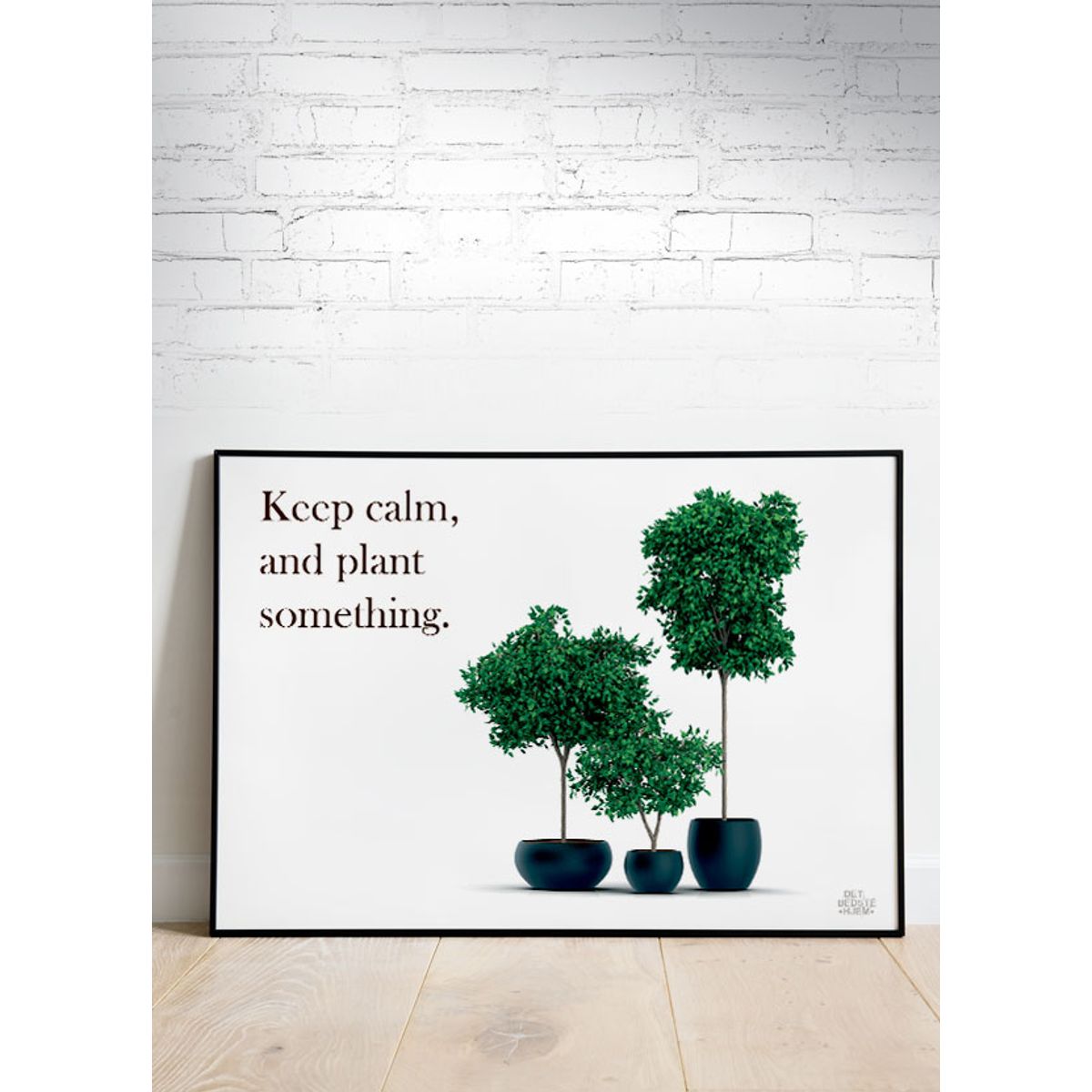 Haveplakater - Plant something - vandret - 100 x 70 cm - Kr. 349,-