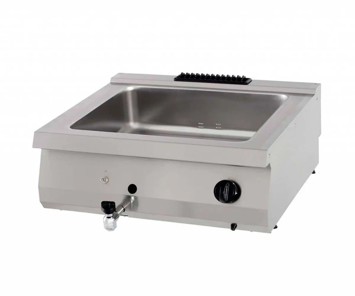 Heavy Duty Bain Marie - Dobbelt enhed - 70cm dyb - Gas