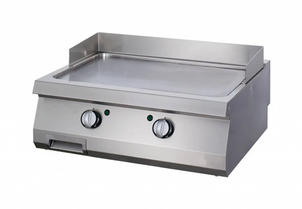 Heavy Duty Grillplade - Glat - Dobbelt enhed - 70 cm dyb - Gas