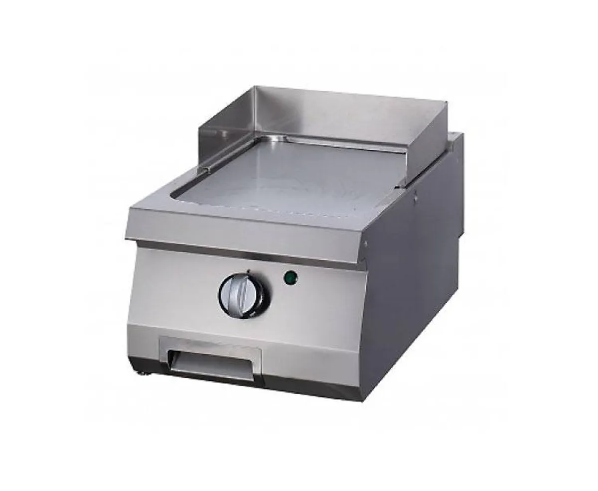 Heavy Duty Grillplade - Glat krom - Enkelt enhed - 70 cm dyb - Gas