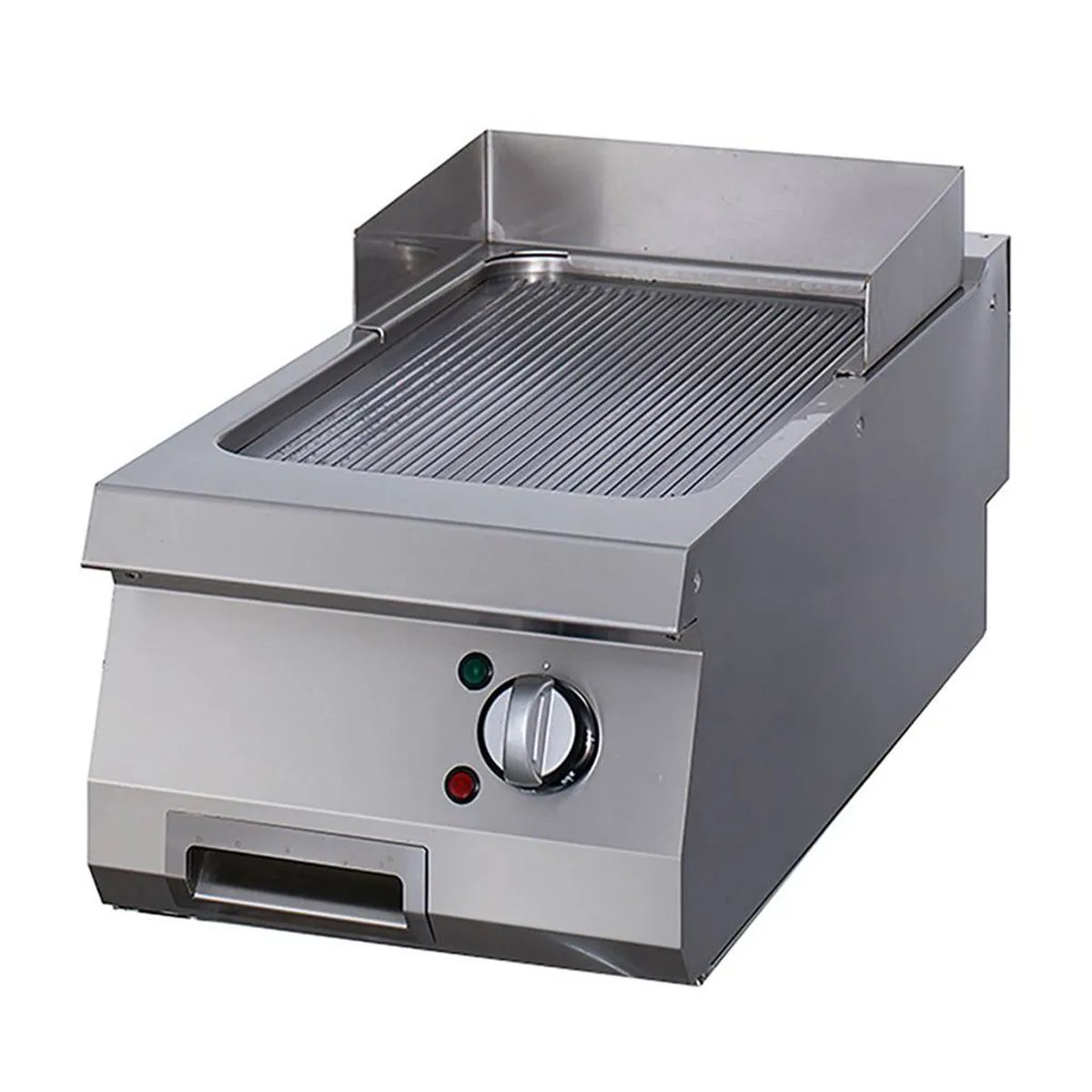 Heavy Duty Grillplade - Rillet - Enkelt enhed - 70 cm dyb - Elektrisk