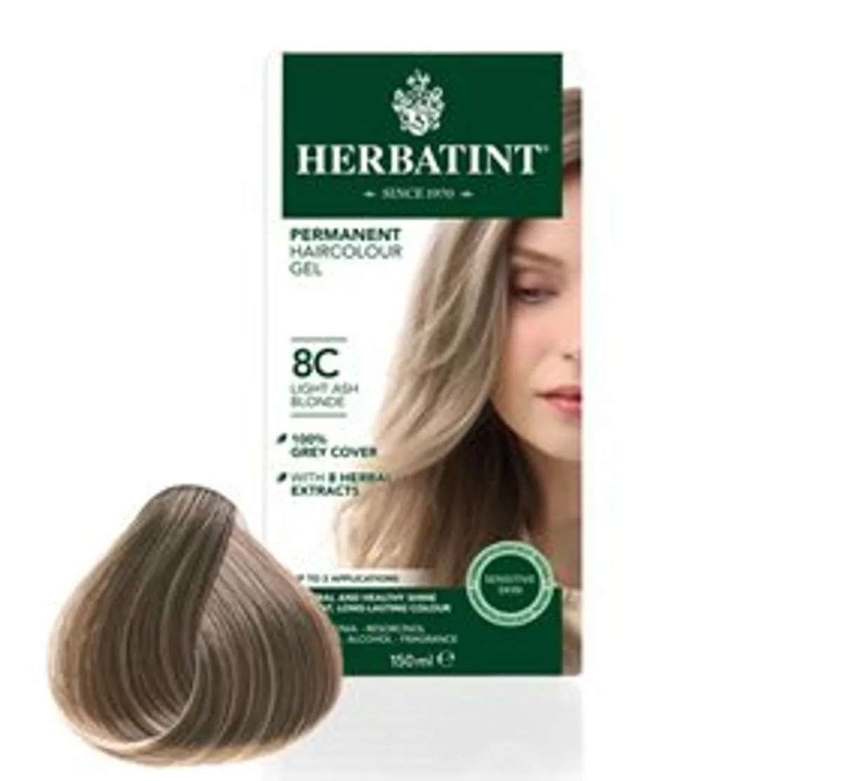 Herbatint 8C Light Ash Blonde &bull; 150 ML