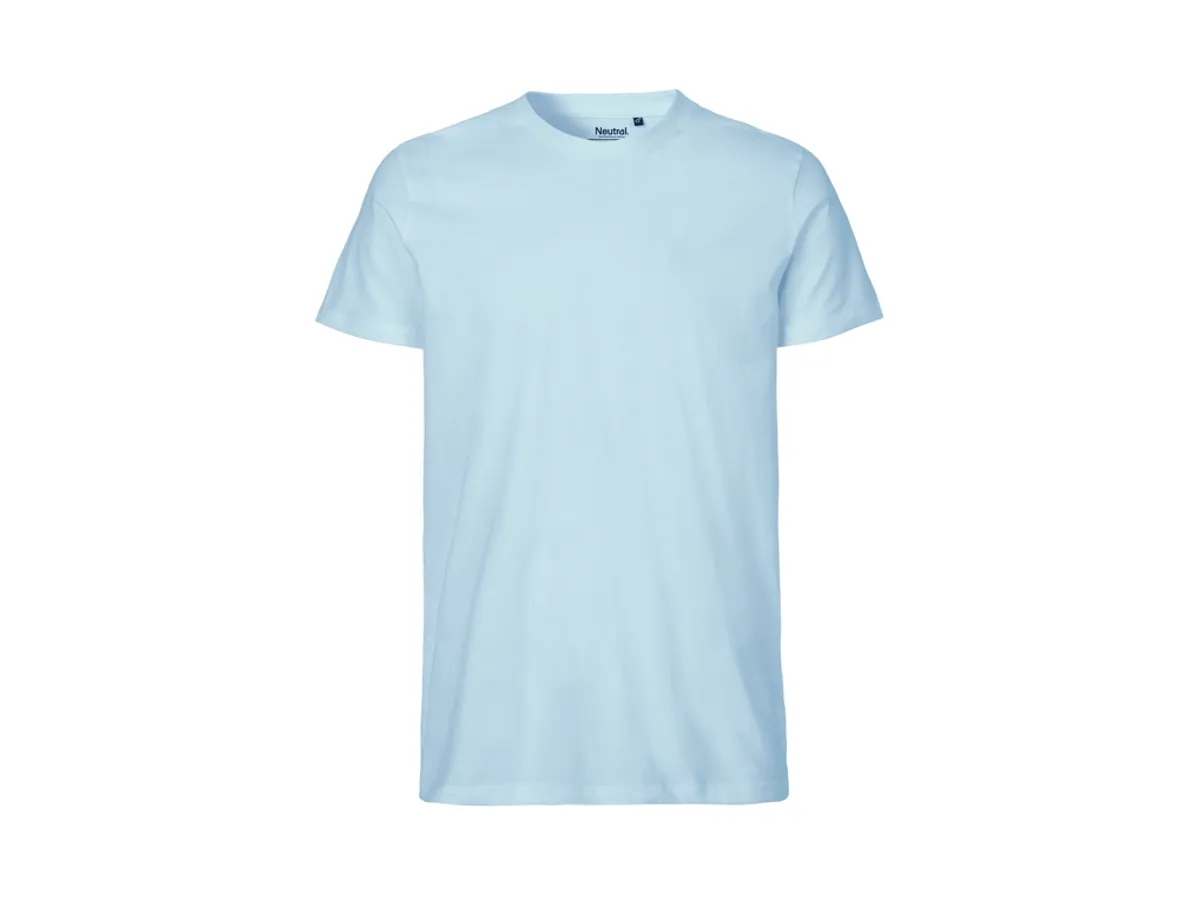 Herre Fit T-shirt Neutral O61001 str. 2XL Light Blue