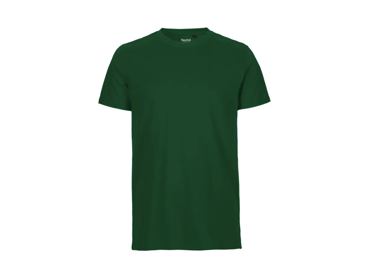 Herre Fit T-shirt Neutral O61001 str. M Bottle Green