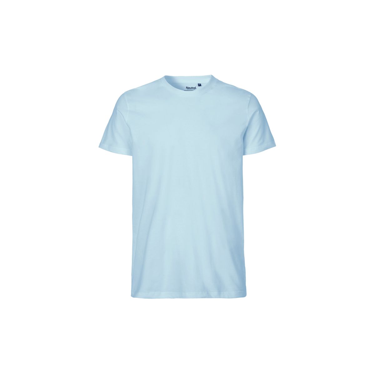 Herre Fit T-shirt Neutral O61001 str. M Light Blue