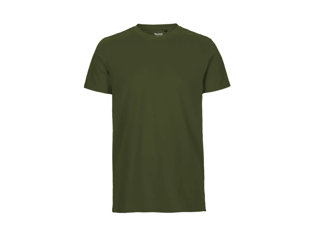 Herre Fit T-shirt Neutral O61001 str. M Military