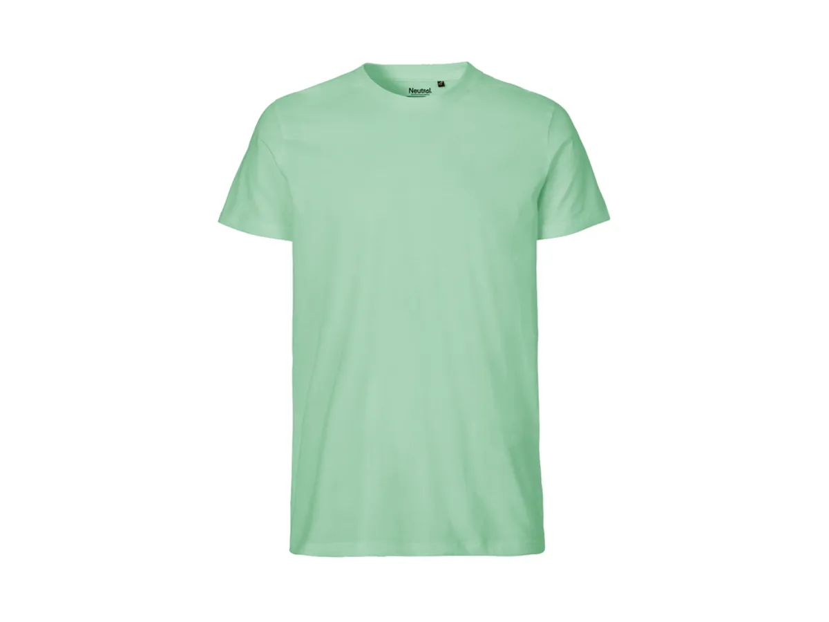 Herre Fit T-shirt Neutral O61001 str. S Dusty Mint