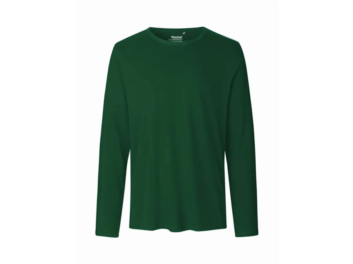 Herre Langærmet T-shirt Neutral O61050 str. 2XL Bottle Green