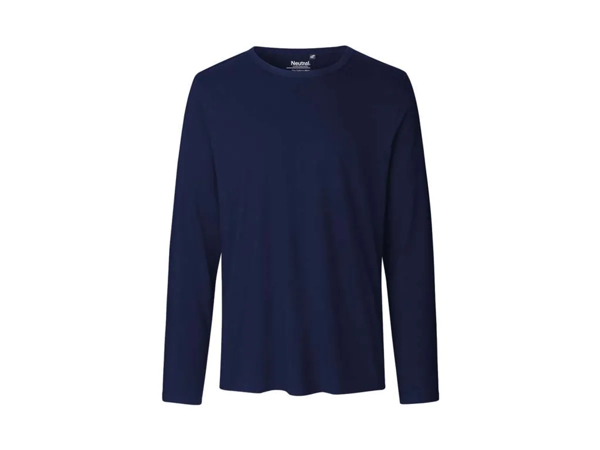 Herre Langærmet T-shirt Neutral O61050 str. 2XL Navy