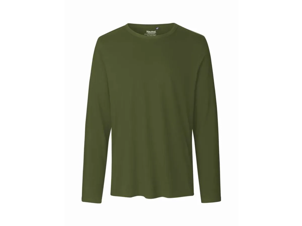 Herre Langærmet T-shirt Neutral O61050 str. 3XL Military