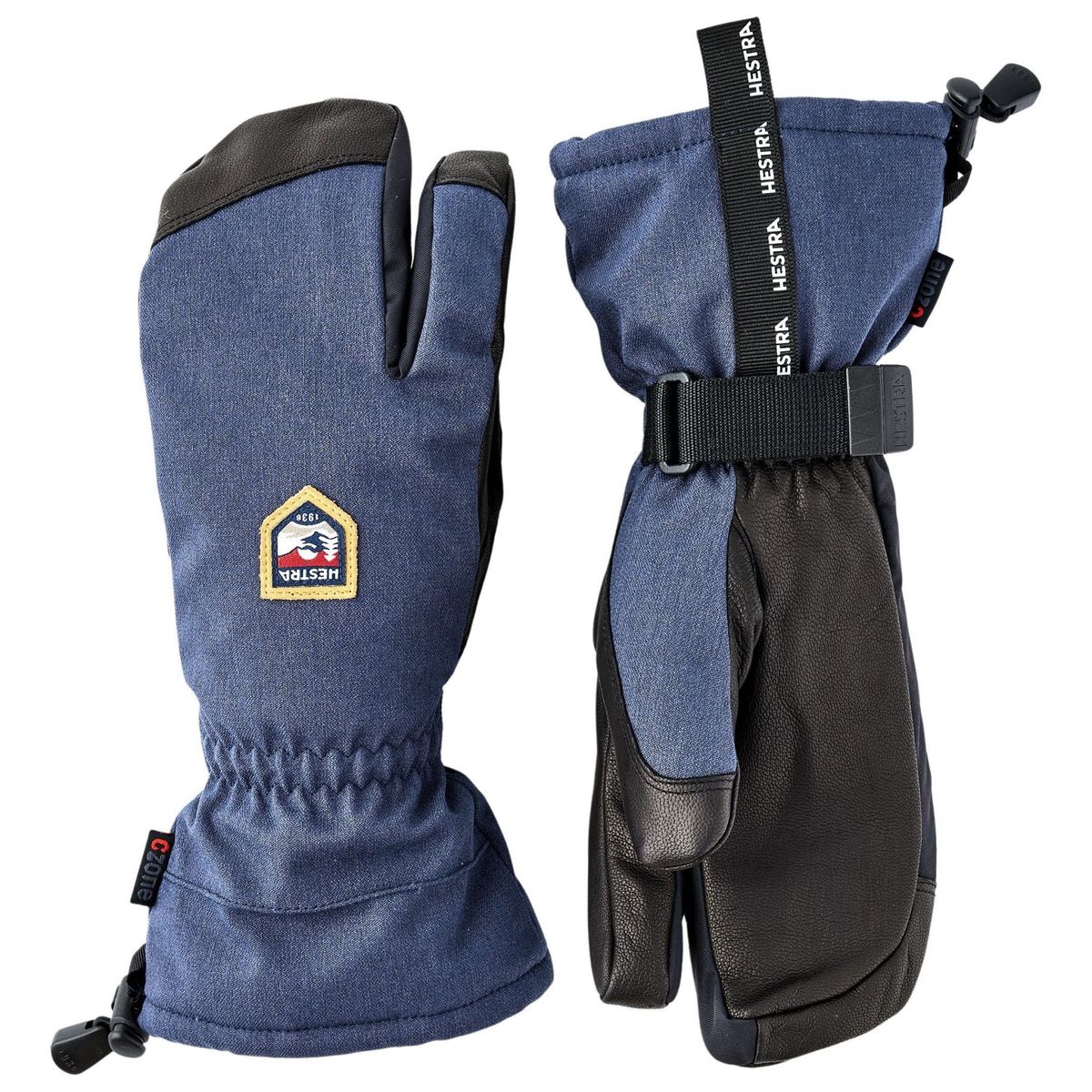 Hestra CZone Mountain, 3-finger skihandsker, navy