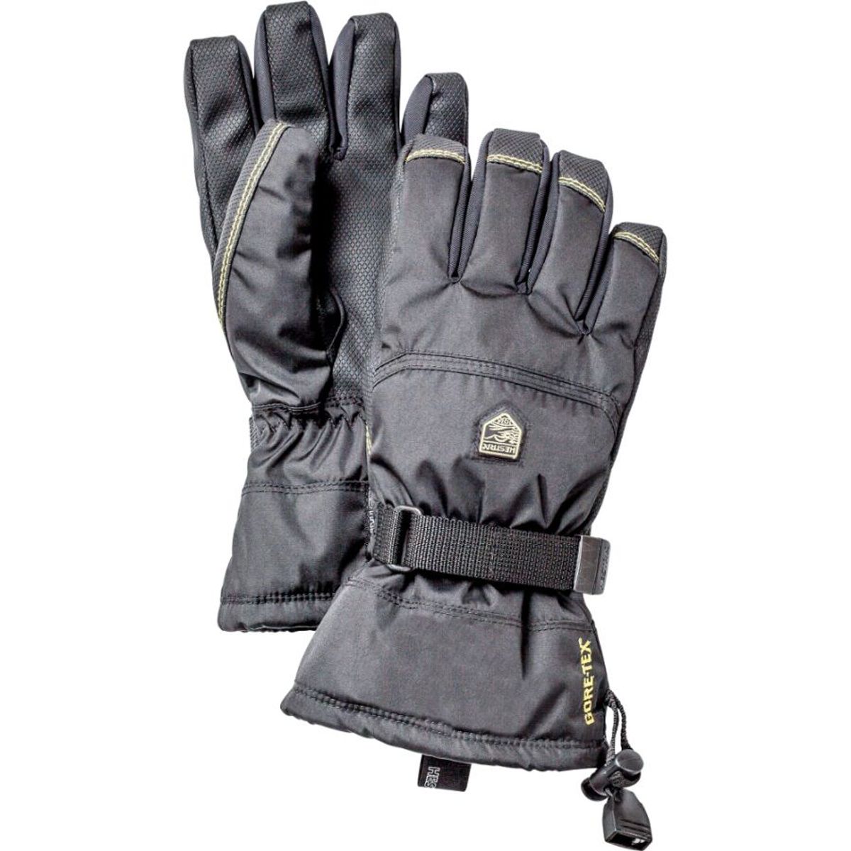 Hestra Gore-Tex Gauntlet skihandsker, junior, sort