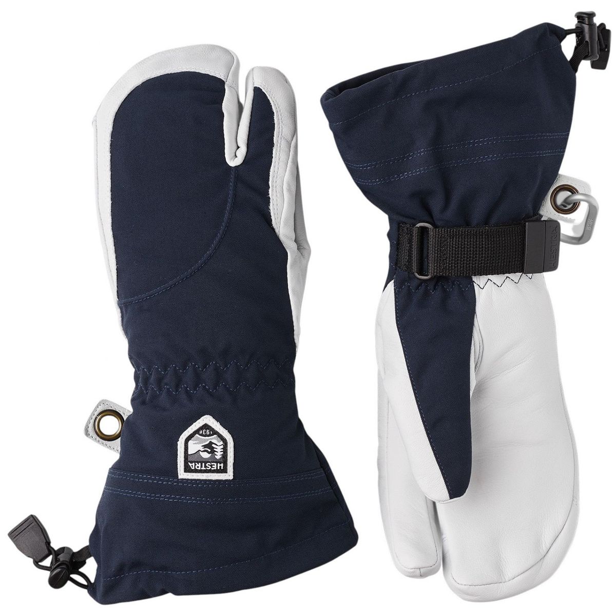 Hestra Heli Ski, 3-finger skihandsker, dame, navy