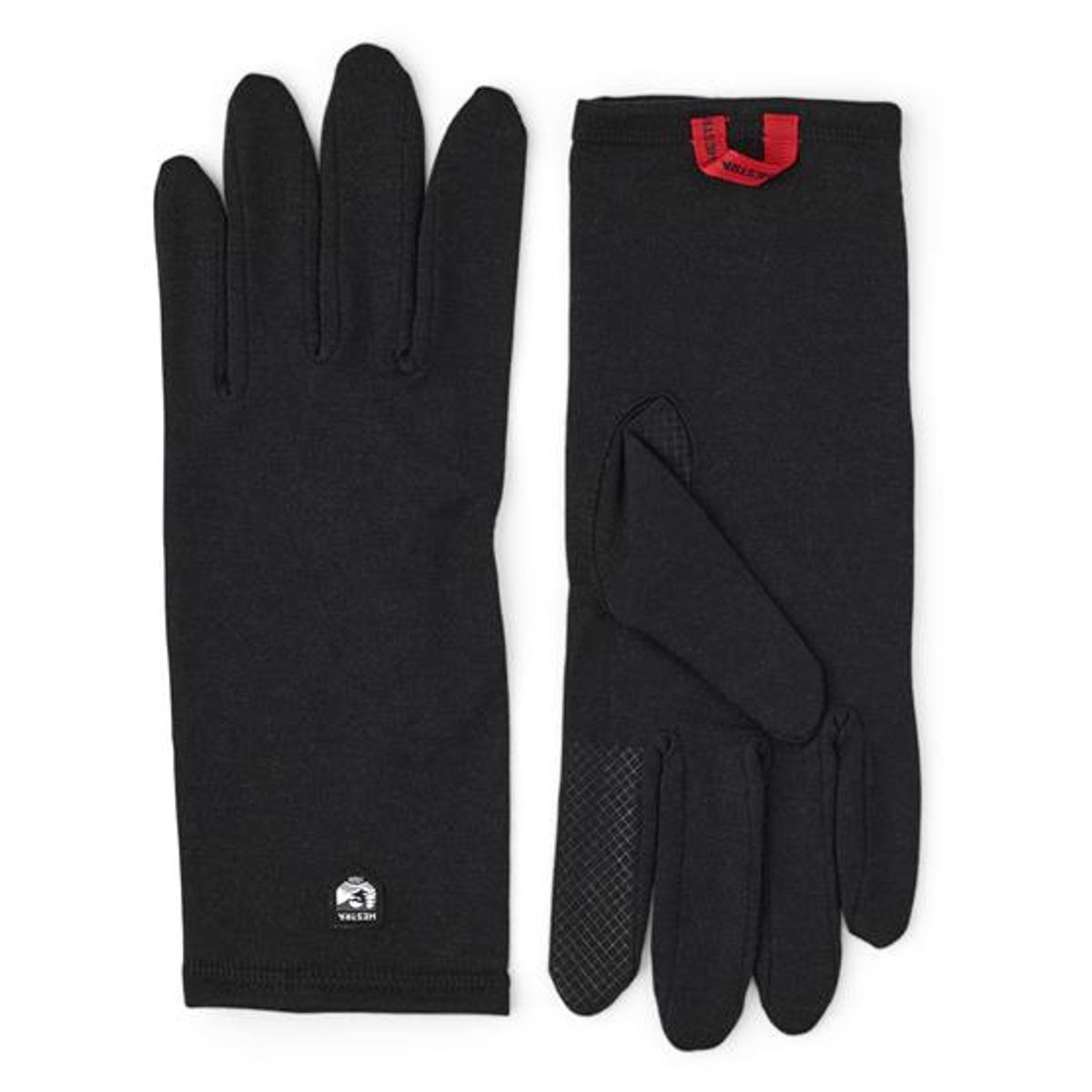 Hestra Merino Wool Liner Long - 5 Finger, Black