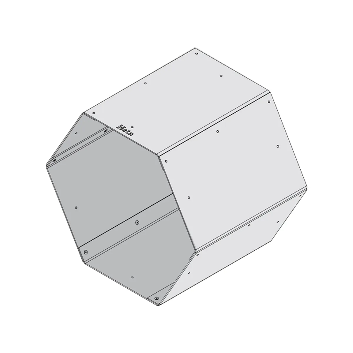 HETA Brændeholder Cortenstål - Hexagon