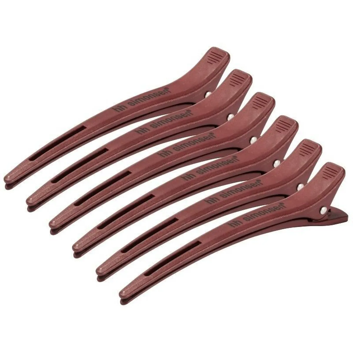 HH Simonsen Carbon Clips 6 Pieces - Dark Red