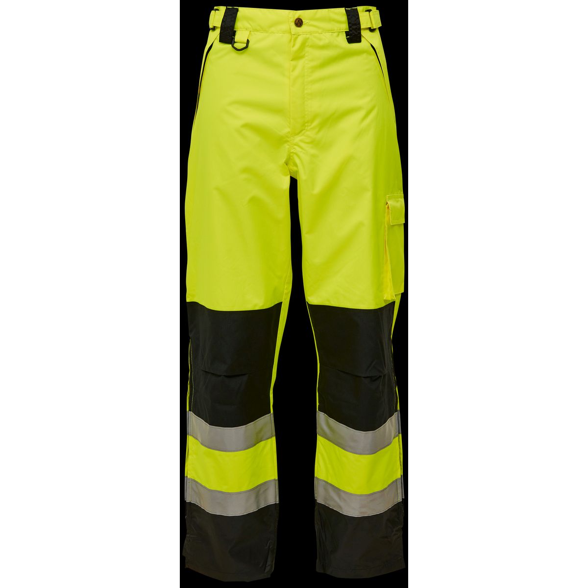 Hi-vis arbejdsbukser 082400R gul/sort Str. L