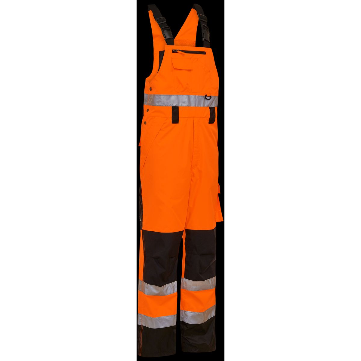 Hi-vis arbejdsoveralls 089900R orange/sort Str. XL