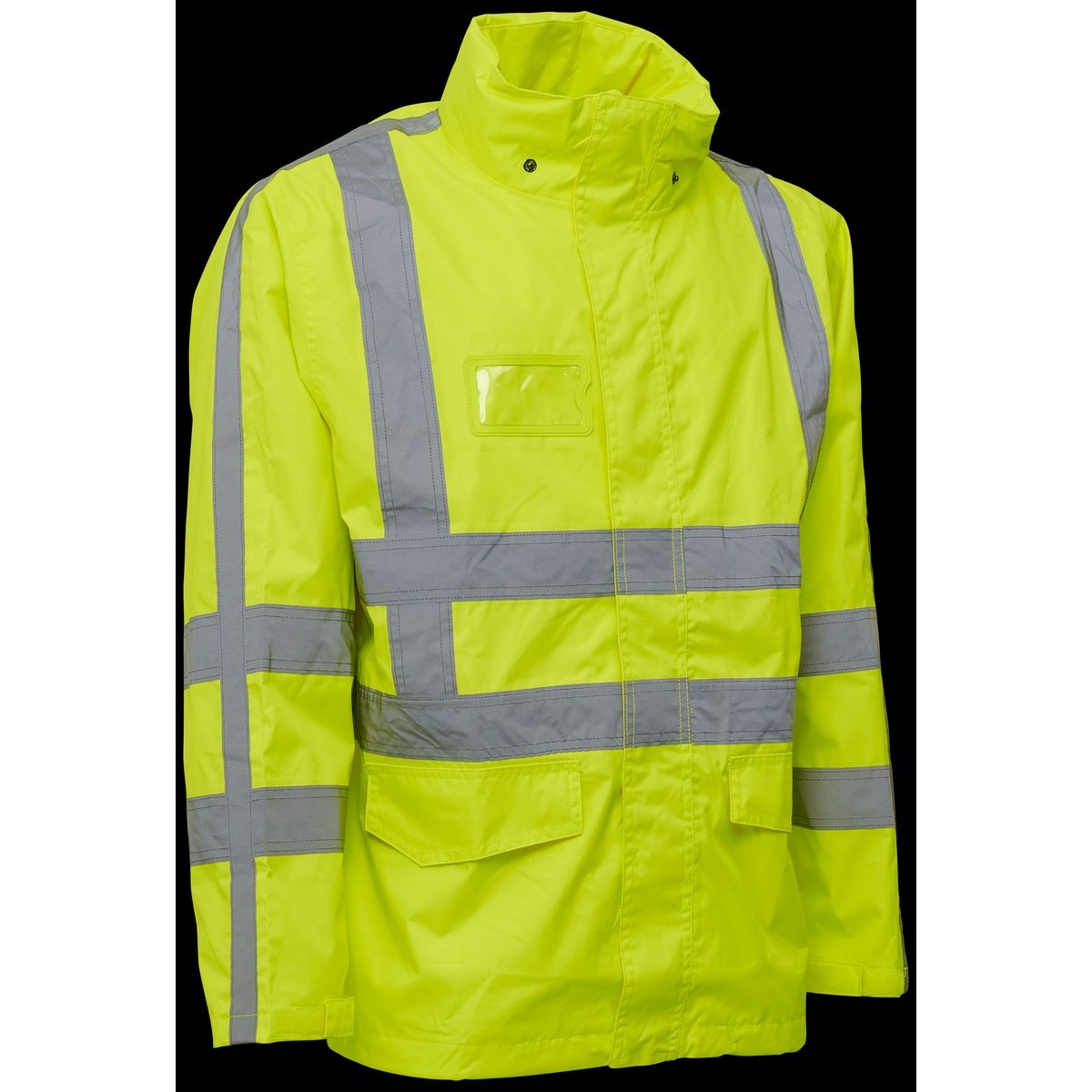 Hi-vis arbejdsregnjakke 086005R gul Str. L