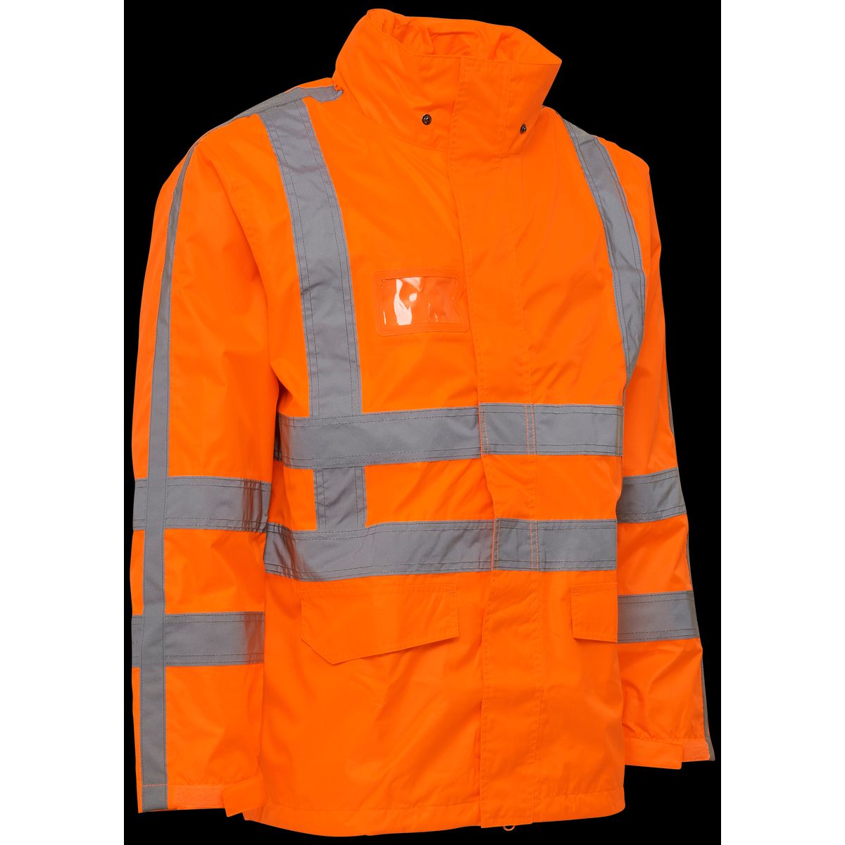 Hi-vis arbejdsregnjakke 086005R orange Str. S