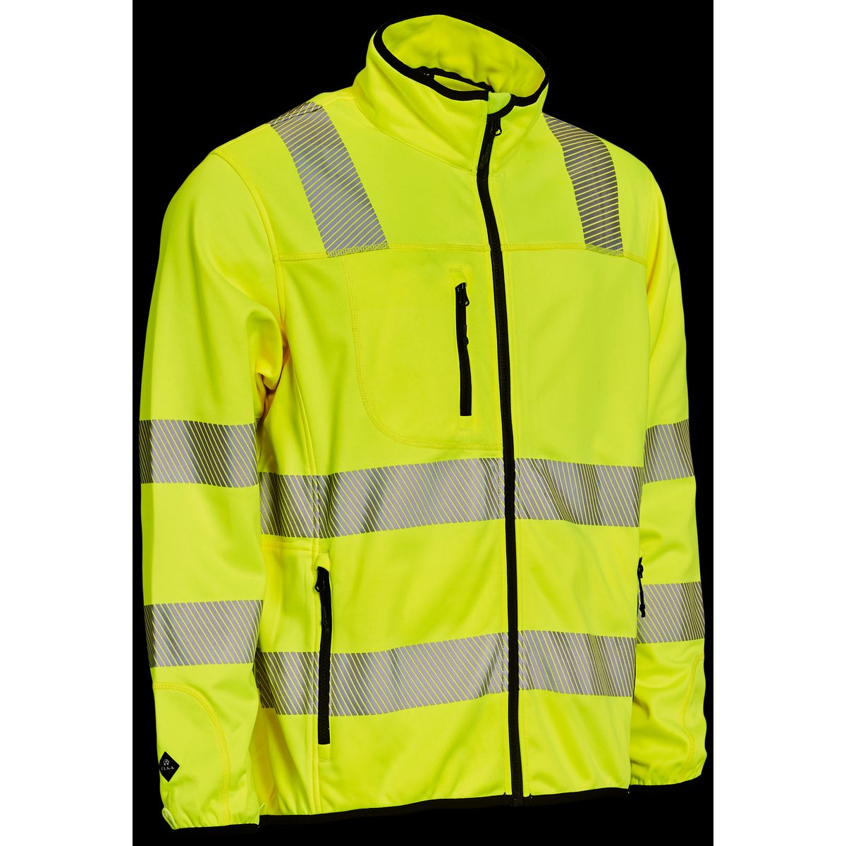 Hi-vis fleecejakke midlayer zip-in 150015R gul Str. L