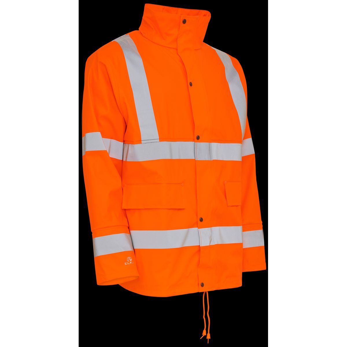 Hi-vis jakke m/refleksstriber 026300R orange Str. M