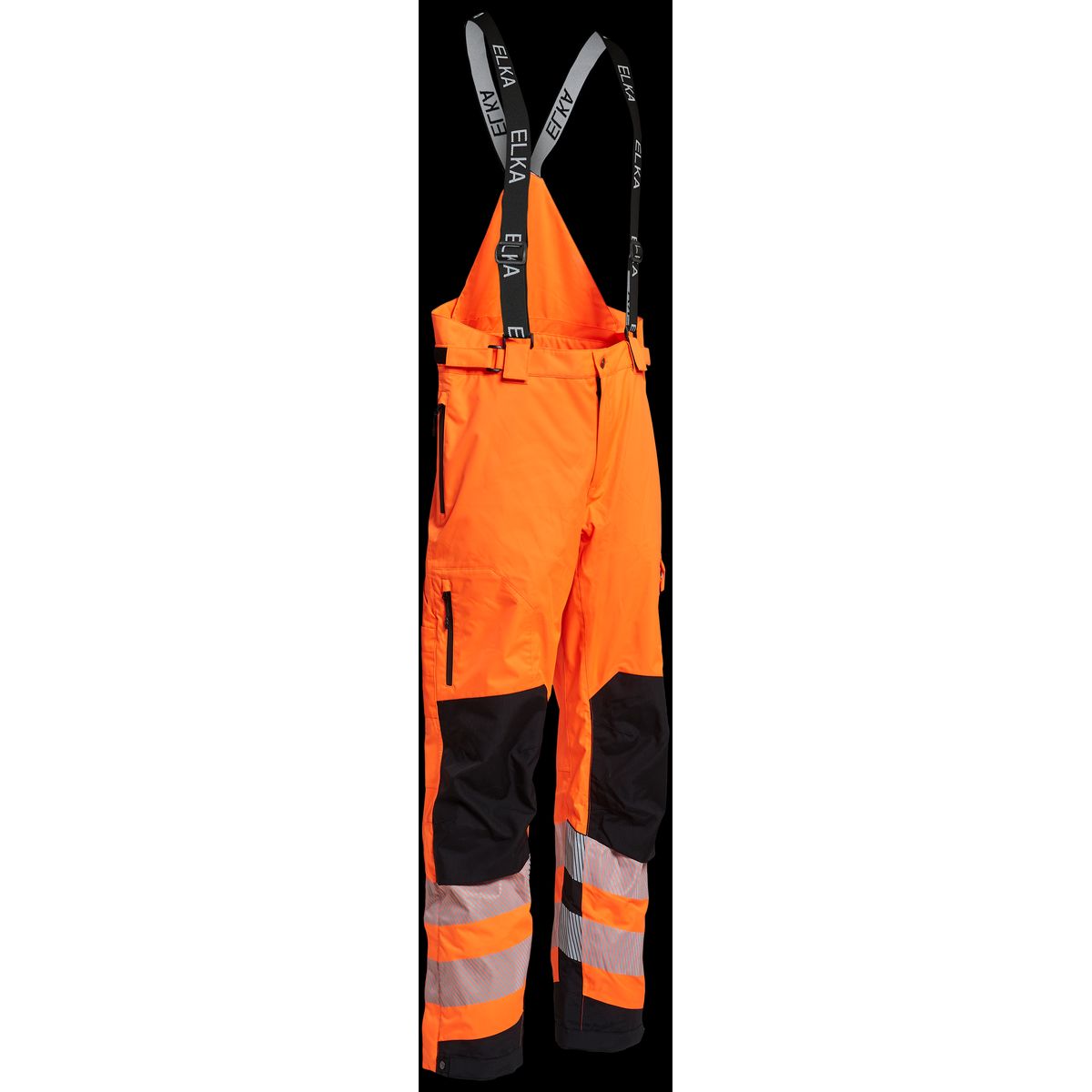 Hi-vis kombibukser stretch 182401R orange/sort Str. XL