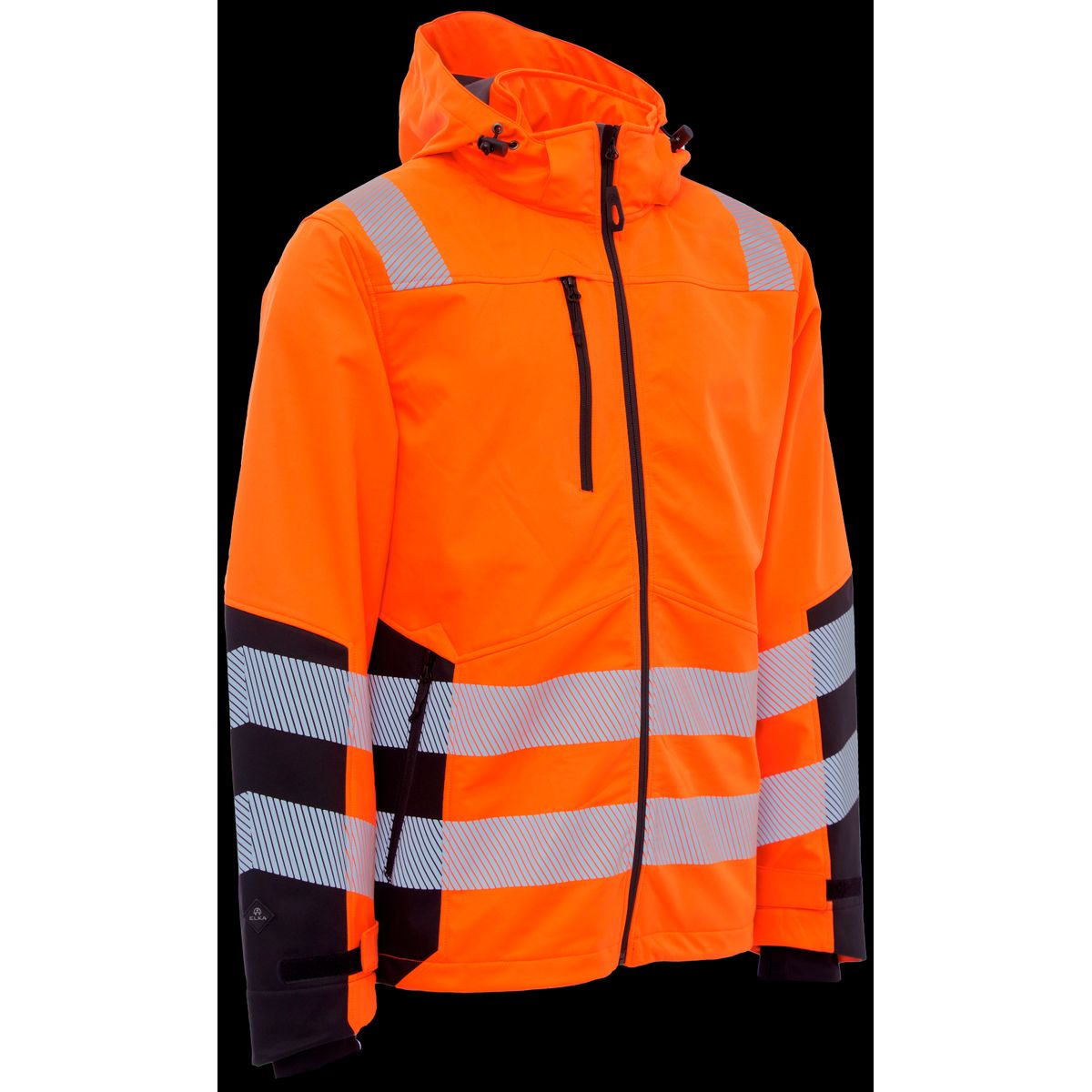 Hi-vis softshelljakke recycled 116503R orange Str. 3XL