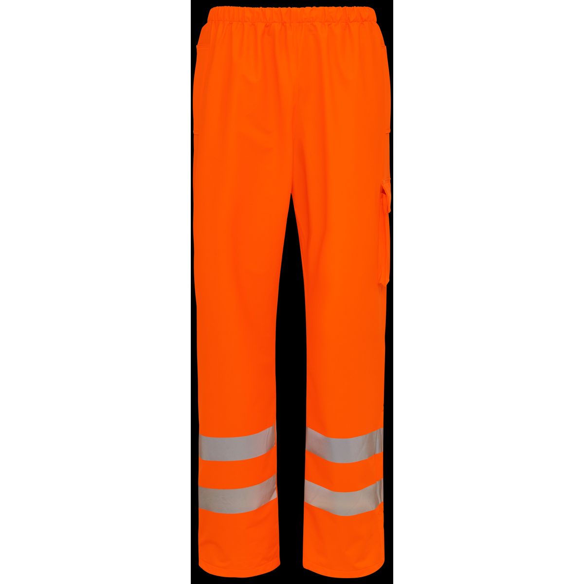 Hi-vis taljeregnbuks m/ lomme 022401R orange Str. M