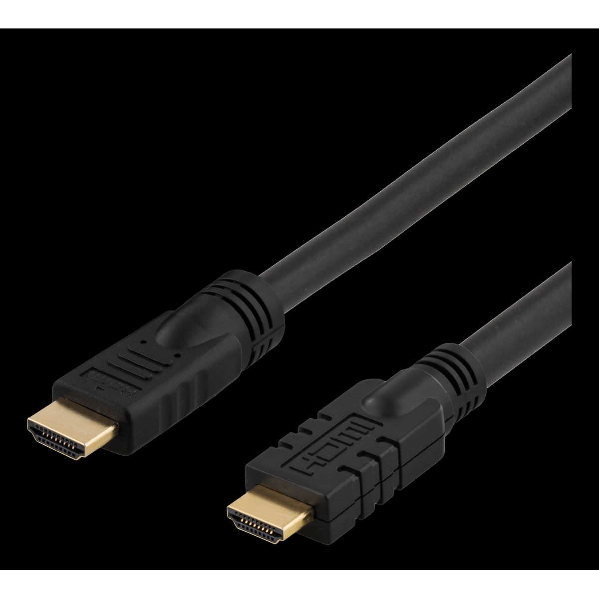 High Speed HDMI kabel 1.4 - Aktivt - 4K ULtraHD - 10m - Sort - Livstidsgaranti