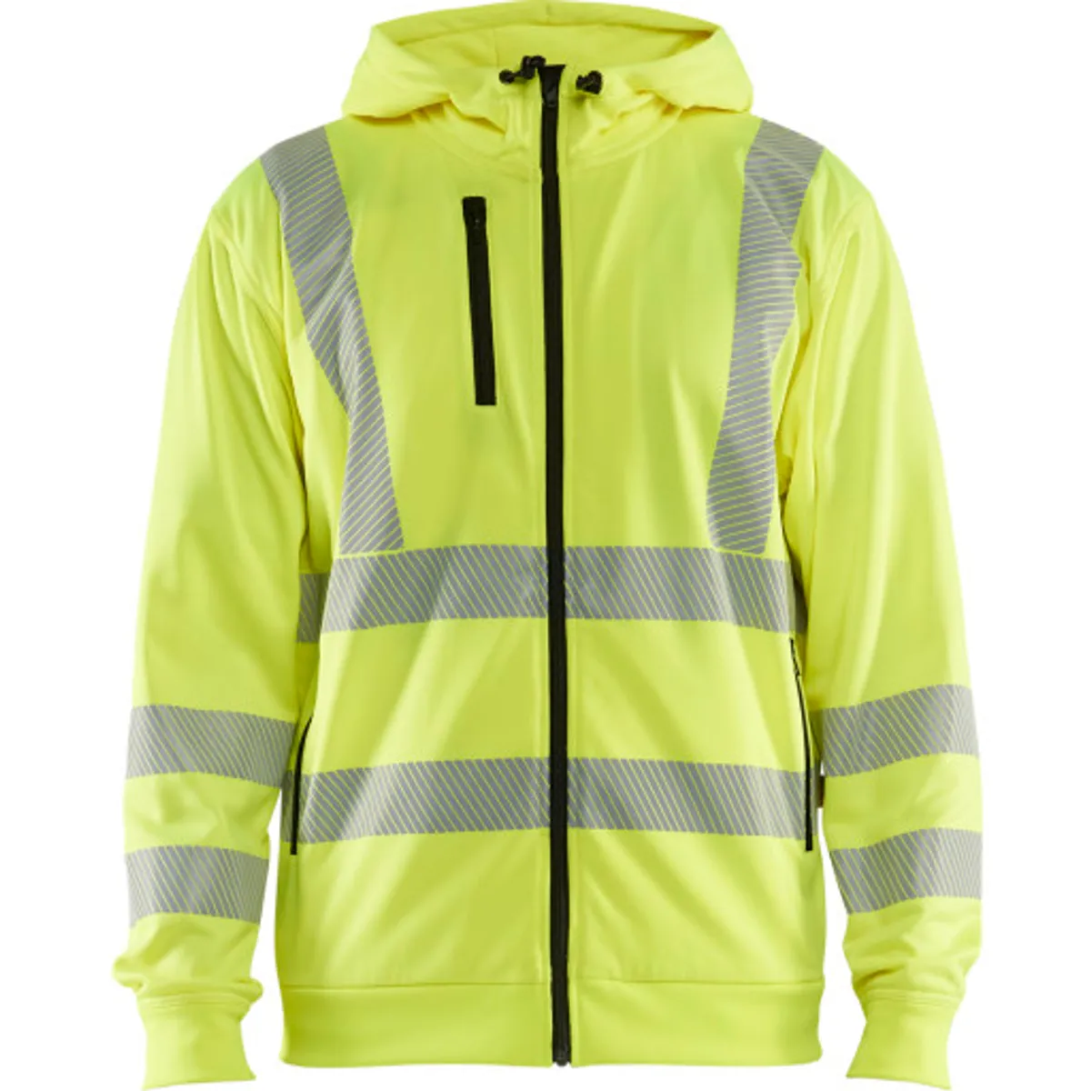 HIGH VIS HÆTTETRØJE FULL ZIP