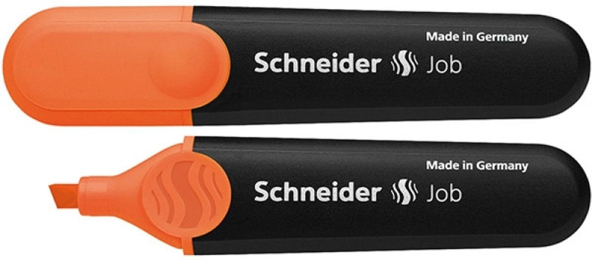 Highlighter SCHNEIDER Job, 1-5 mm, orange, 10 stk.