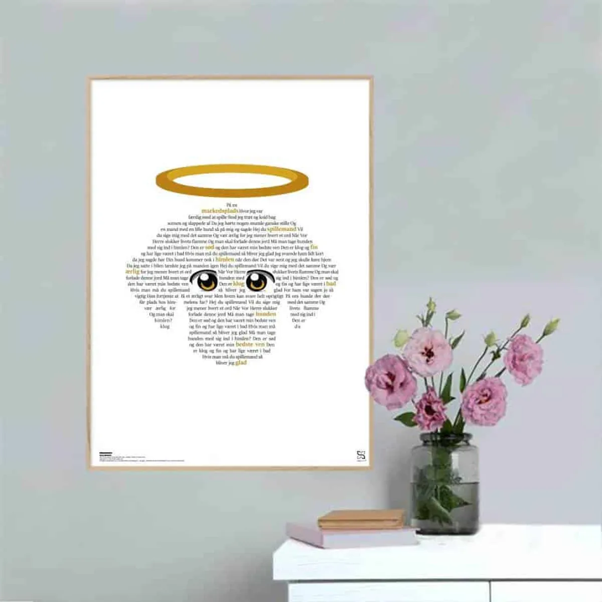 Himmelhunden - Teddy Edelmann - Songshape plakat - 50 x 70 cm / XL / lodret